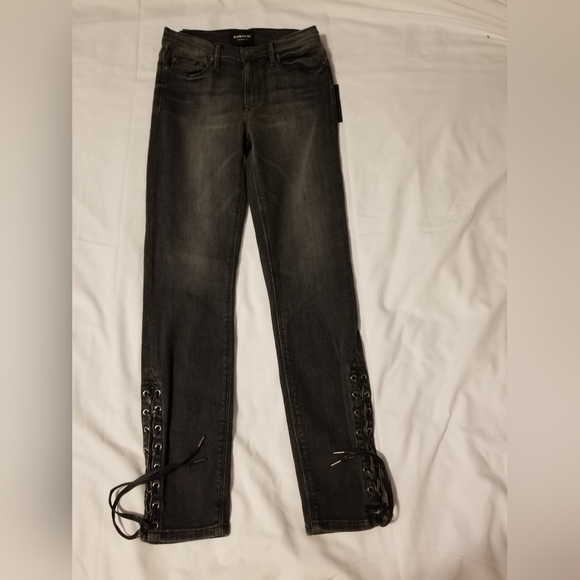 Black Orchid Denim - NWT Black Orchid Los Angeles Lace Down High Rise Color Black & Gray